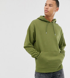 Oversize-худи цвета хаки ASOS DESIGN Tall - Зеленый