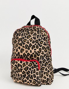 Рюкзак с леопардовым принтом ASOS DESIGN - Мульти
