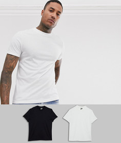 Набор из 2 футболок из органического хлопка с круглым вырезом ASOS DESIGN Скидка
