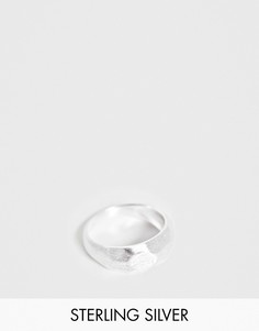 Серебряное кольцо с резной отделкой ASOS DESIGN - Серебряный