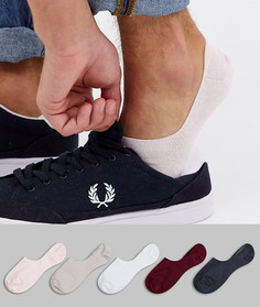 Набор из 5 пар однотонных невидимых носков ASOS DESIGN Скидка