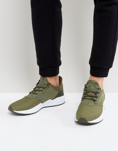 Кроссовки цвета хаки Bershka Runner - Зеленый