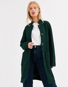 Удлиненное пальто Selected - Зеленый