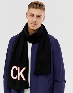 Махровый шарф Calvin Klein - Черный