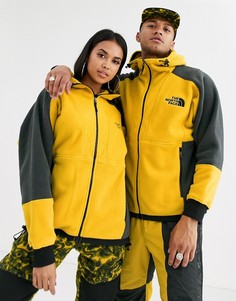 Желто-серый флисовый худи с леопардовым принтом The North Face 94 Rage - Желтый