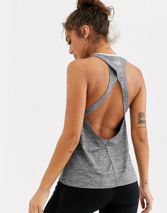 Майка с открытой спиной и запахом ASOS 4505 - Серый