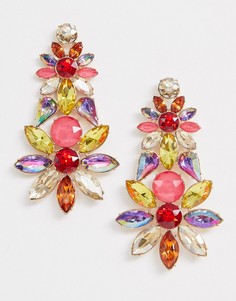 Броские серьги с кристаллами Aldo - Мульти