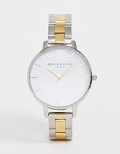 Золотисто-серебристые часы с большим циферблатом Olivia Burton - Мульти