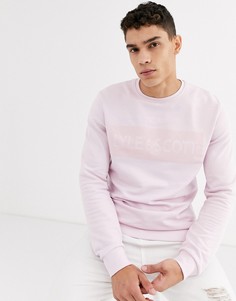 Свитшот с флоковым логотипом Lyle & Scott - Фиолетовый