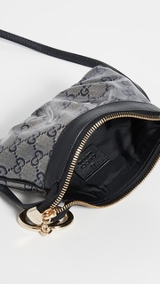 What Goes Around Comes Around Gucci Black Crystal Canvas Mini Messenger Bag