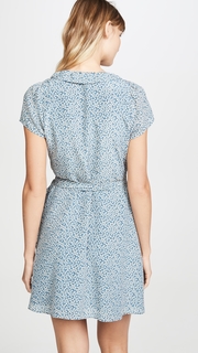 Madewell Silk Ruffle Wrap Dress
