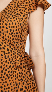 BB Dakota Leopard Print Wrap Dress