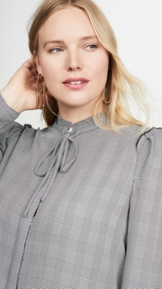 Jason Wu Plaid Chiffon Blouse