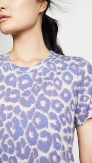 Sol Angeles Sol Leopard Wide Hem Crew Tee
