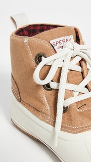 Sperry Schooner 3-Eye Lace Up Canvas Boots