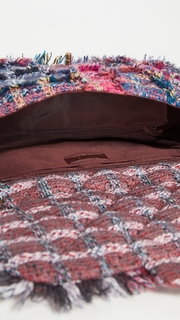 What Goes Around Comes Around Chanel Multicolor Wool Flap Bag