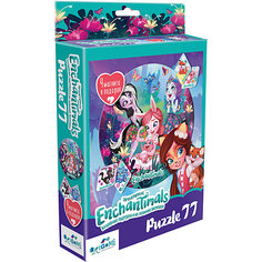 Пазл Enchantimals Полянка чудес, 77 элементов, с магнитами Origami