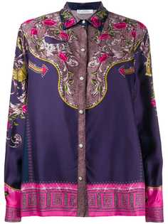 Versace Collection silk floral print shirt