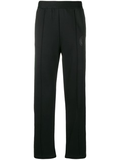 Roberto Cavalli leopard-print panel track pants