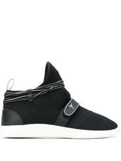 Giuseppe Zanotti кроссовки с носочной вставкой и логотипом