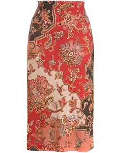 Etro юбка с принтом пейсли