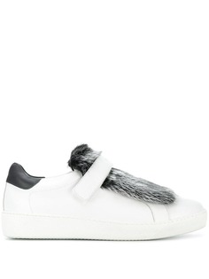 Moncler embellished strap sneakers