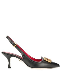 Dolce & Gabbana туфли с ремешком на пятке и логотипом