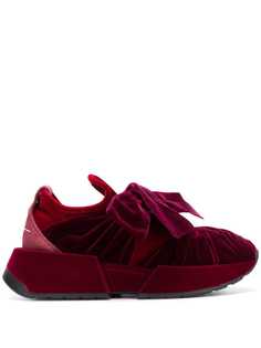Mm6 Maison Margiela velvet bow sneakers