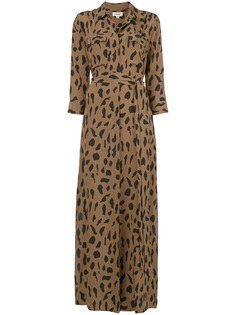 Lagence платье-рубашка с леопардовым принтом
