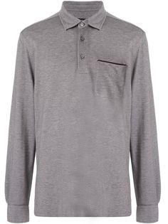 Ermenegildo Zegna рубашка-поло с длинными рукавами
