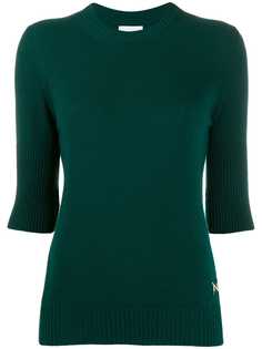 Barrie ribbed cashmere top