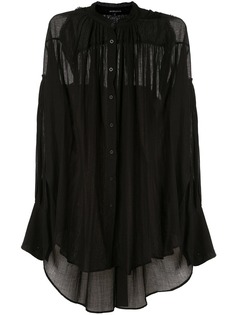 Ann Demeulemeester длинная рубашка свободного кроя