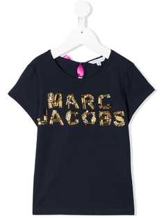 Little Marc Jacobs футболка с декорированным логотипом