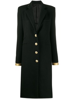 Paco Rabanne gold-tone trim coat