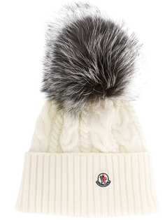 Moncler pom-pom beanie hat