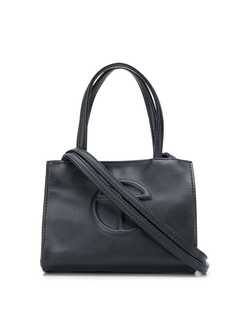 Telfar embossed logo mini tote bag