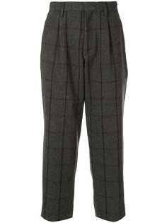 Kolor checked wool blend trousers