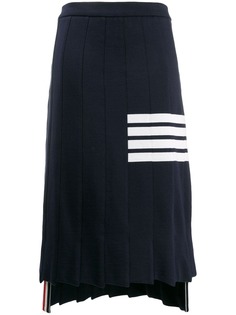 Thom Browne юбка с эффектом тромплей и полосками 4-Bar
