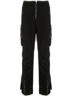 Helmut Lang Pre-Owned брюки карго 1999-го года с молниями