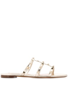 Valentino шлепанцы с отделкой Rockstud