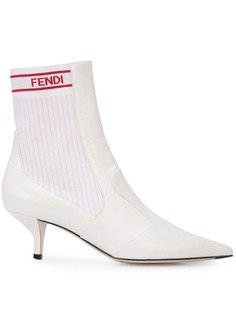 Fendi ботильоны с эластичной вставкой