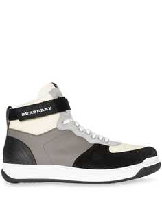 Burberry хайтопы со вставками