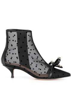 Red Valentino сетчатые ботильоны RED(V) в горох