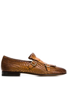 Santoni плетеные лоферы