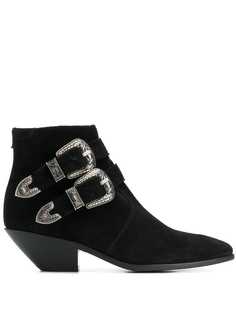 Saint Laurent ковбойские ботильоны West