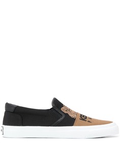 Kenzo слипоны с вышивкой тигра