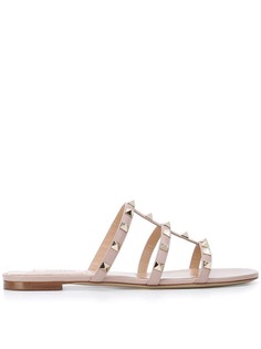 Valentino шлепанцы с отделкой Rockstud