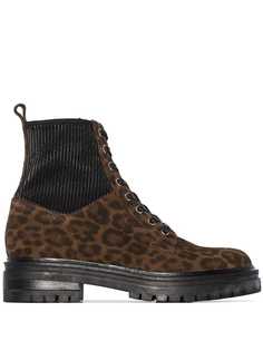 Gianvito Rossi ботинки с леопардовым принтом