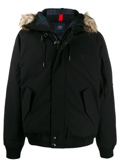Polo Ralph Lauren fur-hood feather down jacket