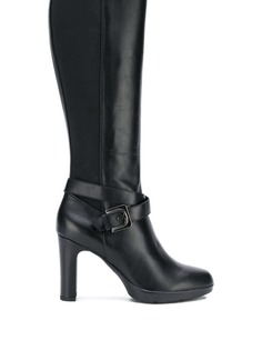 Geox buckled knee-length boots